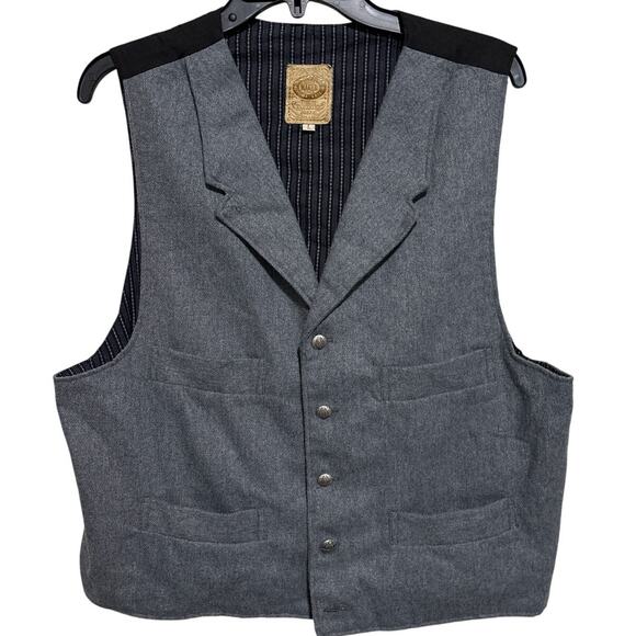 Vintage Wool Vest WAH Maker Frontier Clothing Yuma, Ariz L - Picture 1 of 4